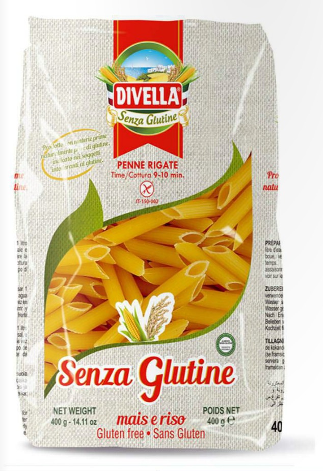 

Divella Penne Rigate Senza Glutine 400g