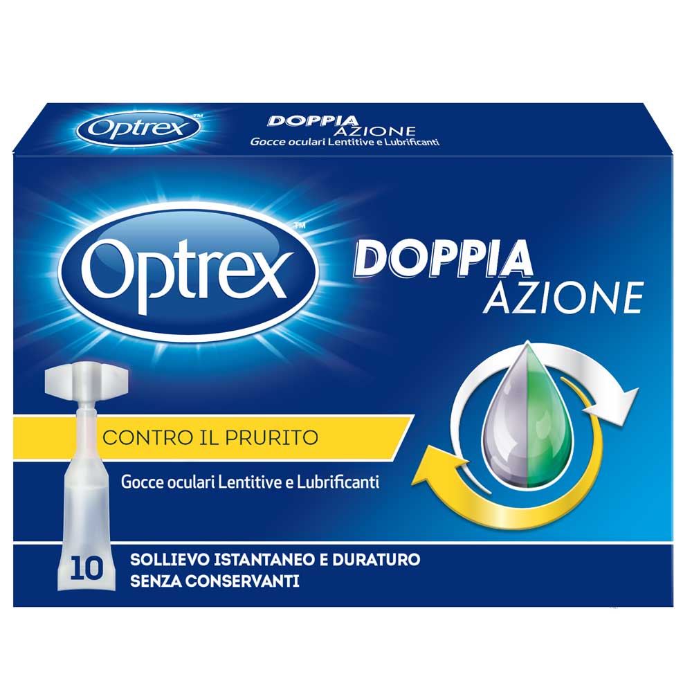 

Doppia Azione Contro Il Prurito Optrex 10 Flaconcini Monodose 0,5ml