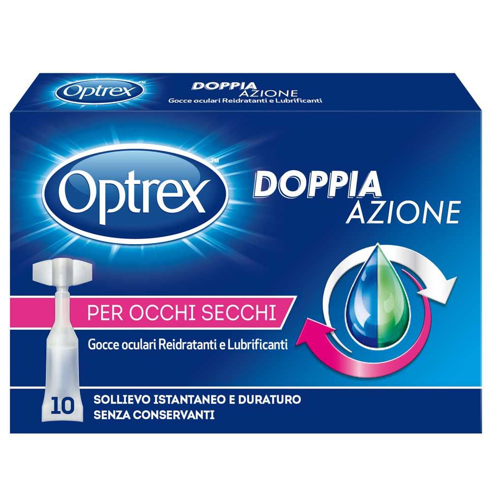 

Doppia Azione Per Occhi Secchi Optrex 10 Flaconcini Monodose 0,5ml