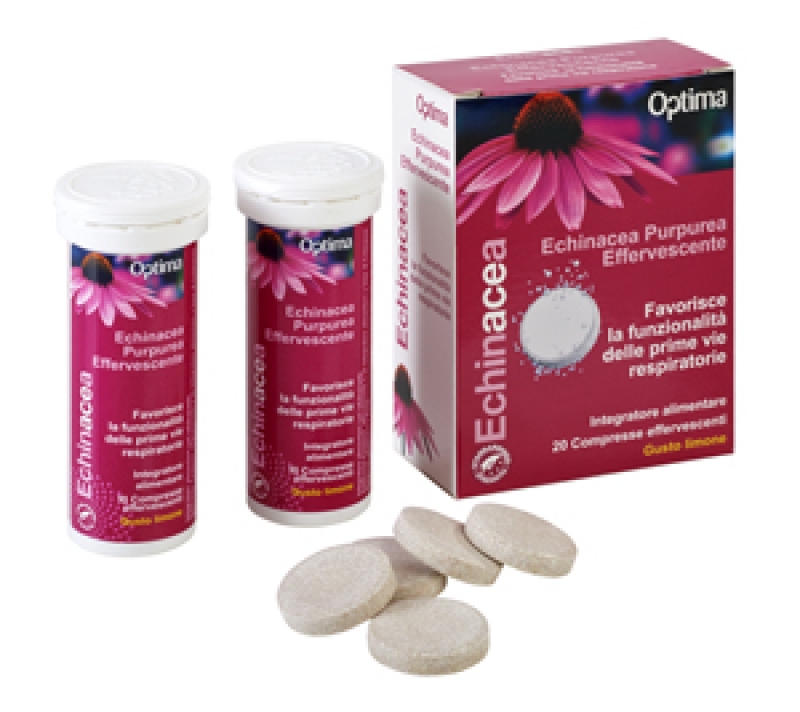 Echinacea Purpurea Effervescente Optima Naturals 20 Compresse