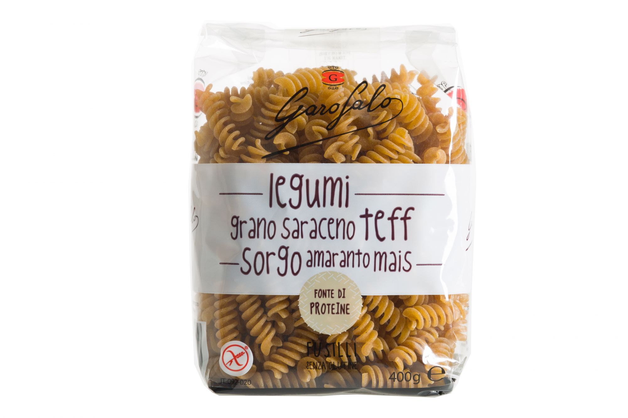 

Garofalo Fusilli Legumi E Cereali Pasta Senza Glutine 400g