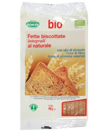 Fette Biscottate Integrali Al Naturale Biologico Probios 450g-image