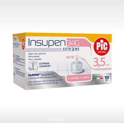 

Insupen Ago Penna G34 3,5mm PIC Solution 100 Pezzi