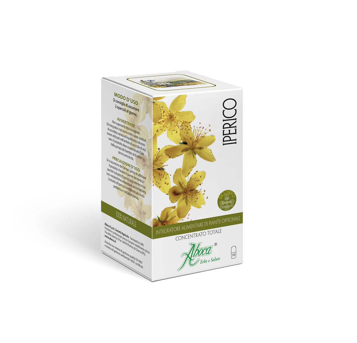 

Iperico Concentrato Totale Aboca 50 Opercoli Da 500mg