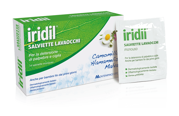 

Iridil® Salviette Lavaocchi MONTEFARMACOi 14 Pezzi