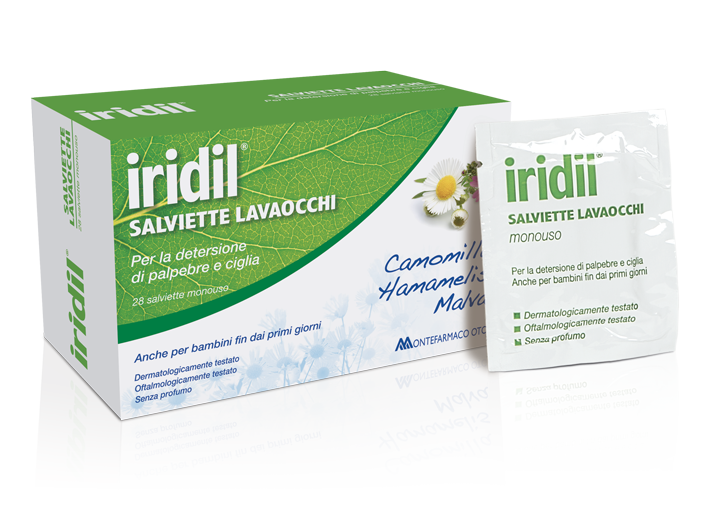 

Iridil® Salviette Lavaocchi MONTEFARMACO 28 Pezzi