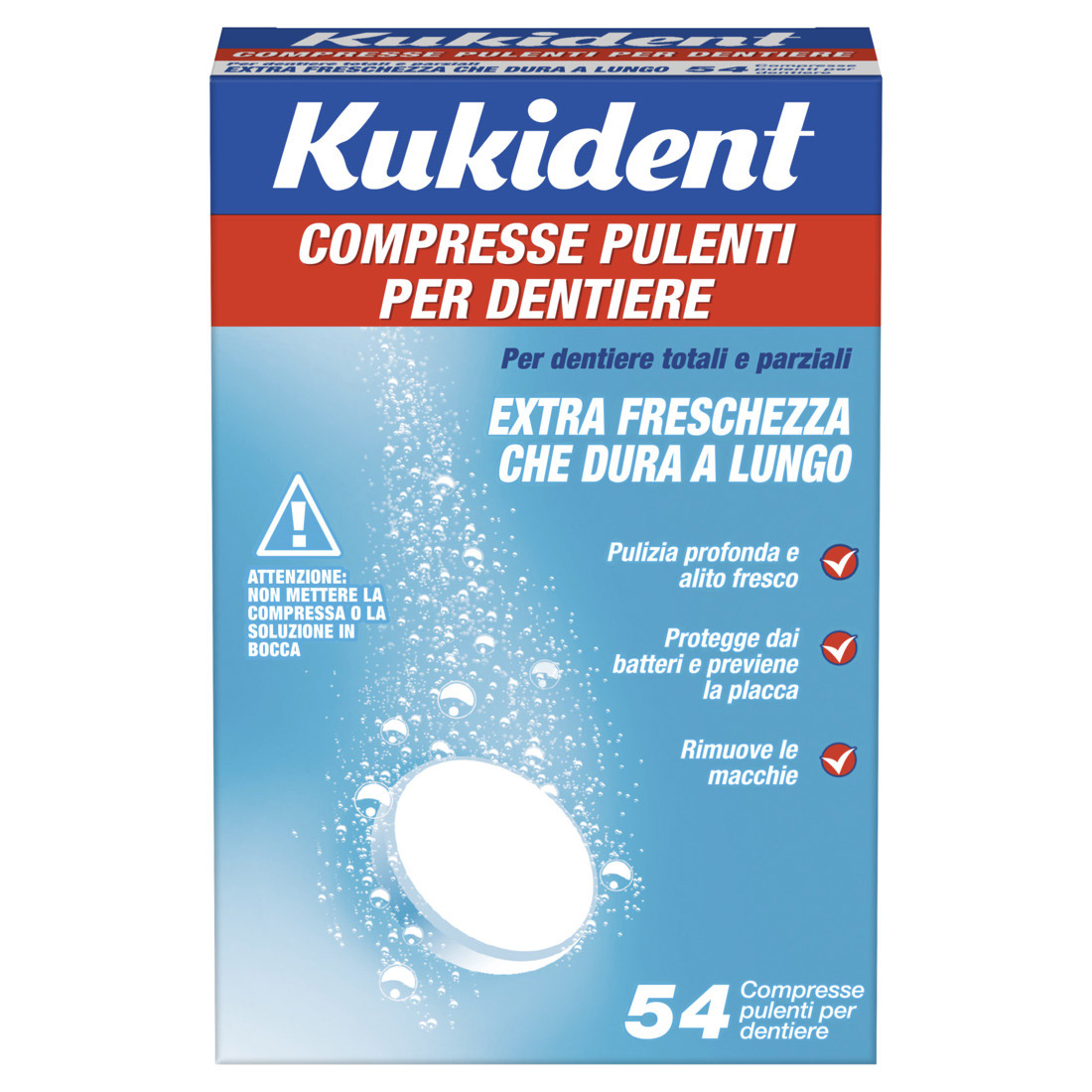 Image of Kukident Compresse Pulenti Per Dentiera 54 Compresse