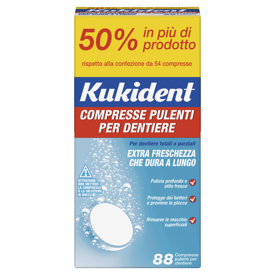 Image of Kukident Compresse Pulenti Per Dentiera 88 Compresse