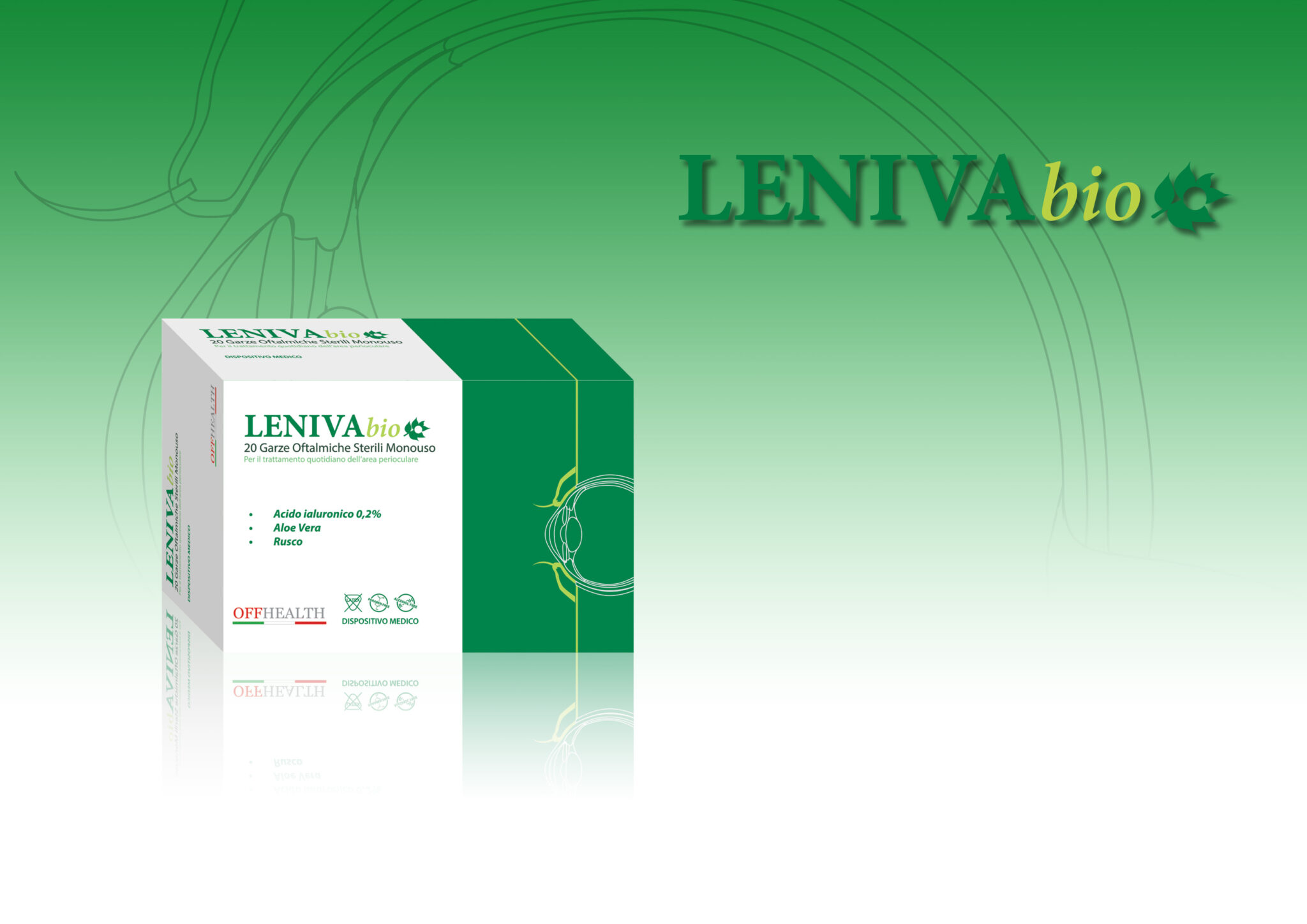 

LENIVA Bio Garze Oftalmiche Sterili Monouso OFFHEALTH 20 Pezzi