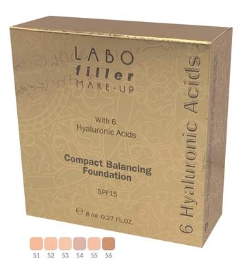 Image of Labo Filler Make-Up Fondotinta Compatto Riequilibrante Spf15 54 Labo 8ml033