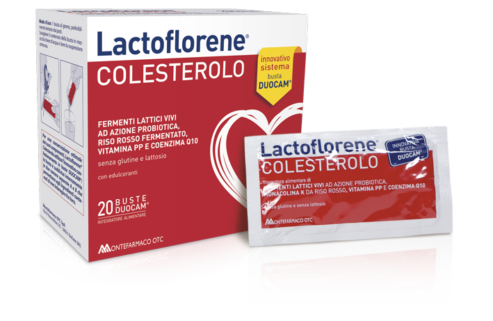 

Lactoflorene® COLESTEROLO MONTEFARMACO 20 Buste Duocam