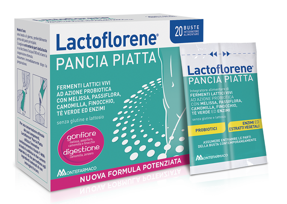 

Lactoflorene® PANCIA PIATTA MONTEFARMACO 20 Buste Duocam