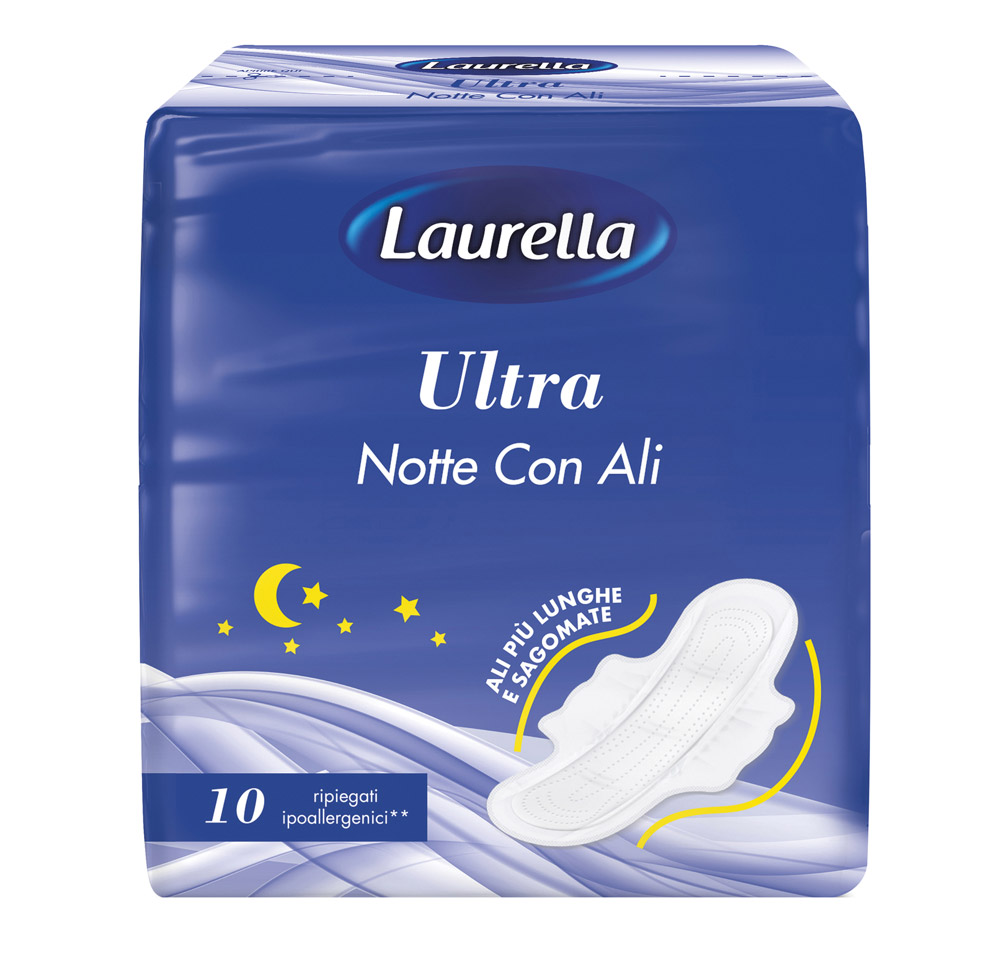 Image of Laurella Ultra Notte con Ali - Assorbenti 10 Pezzi