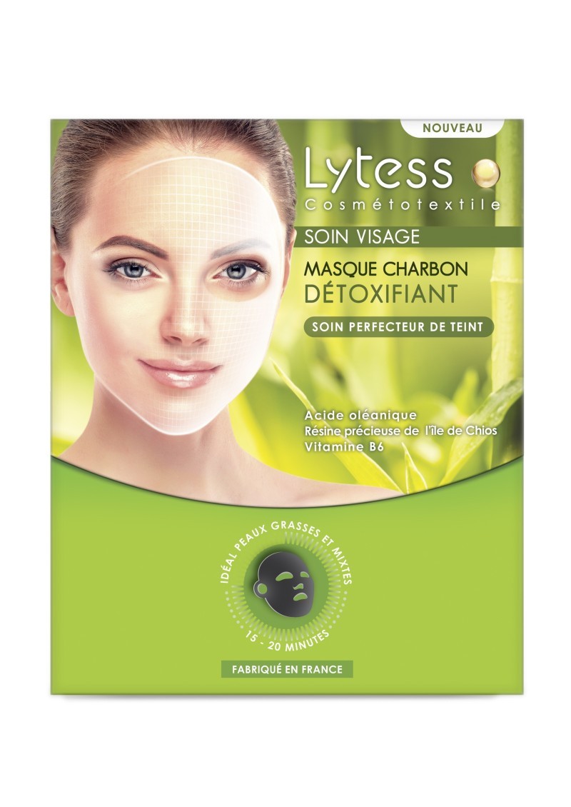 Maschera Al Carbone Lytess Cosmetotextile 1 Pezzo