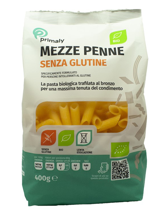 

Mezze Penne Senza Glutine Bio Primaly 400g