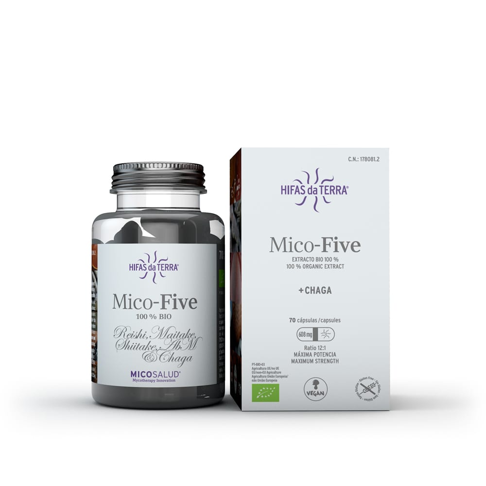 

Mico-Five +Chaga Hifas Da Terra 70 Capsule