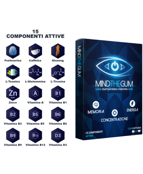 Mind The Gum Empowering Chewing Gum 9 Pezzi