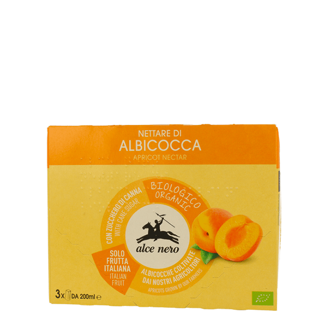 Alce Nero Nettare di Albicocca Biologico 3x200 ml