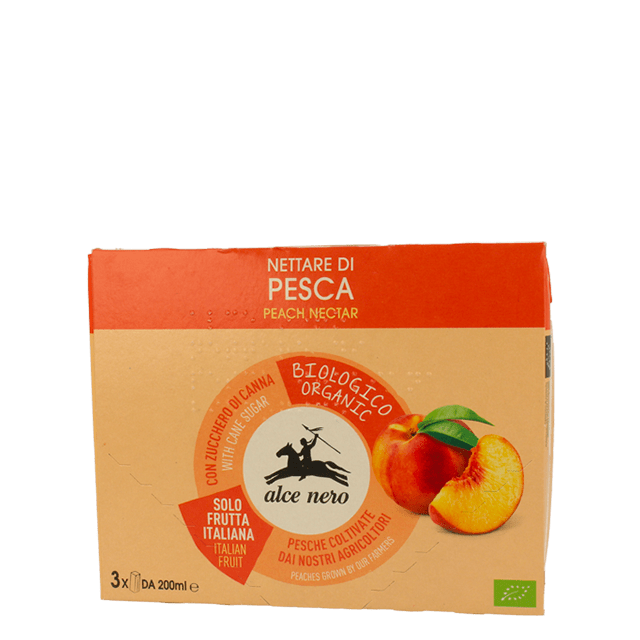 Alce Nero Nettare di Pesca Biologico 3x200 ml