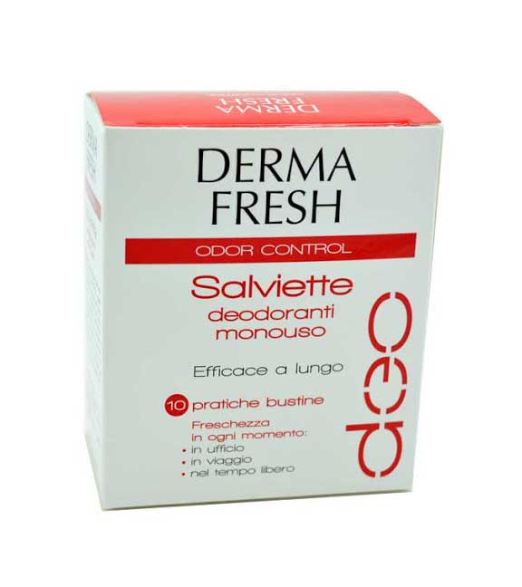 

Odor Control Salviette Deodoranti Monouso Dermafresh 10 Pezzi