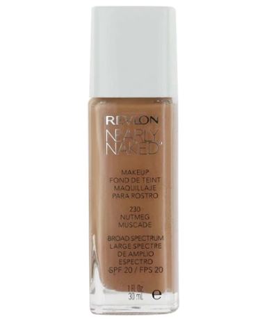 Image of Revlon Nearly Naked MakeUp Nude Fondotinta Fluido 230 Nutmeg Muscade