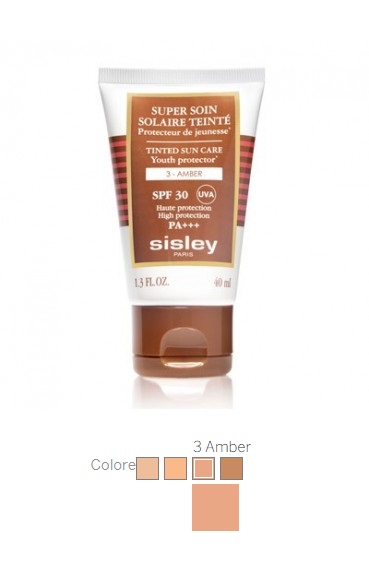 Image of Sisley Super Soin Solaire Teinté SPF30 Crema Colorata Alta Protezione 3 Amber 40ml