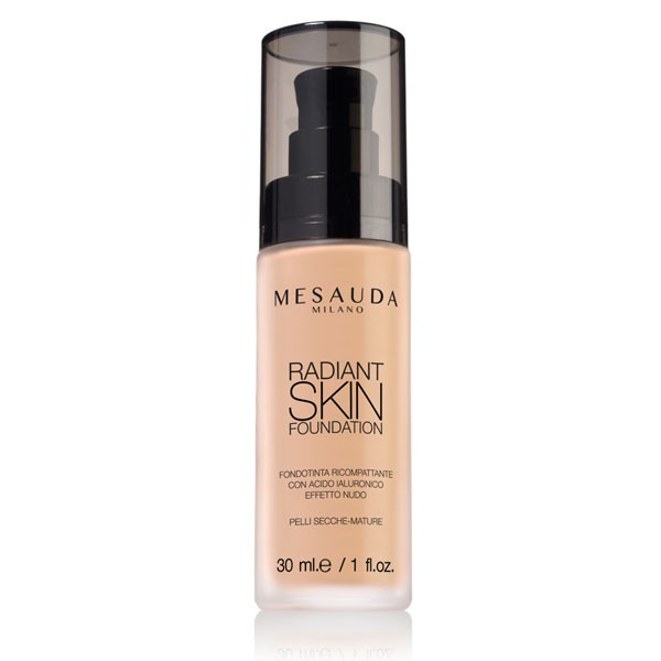 Image of Mesauda Radiant Skin Fondotinta Fluido All&#34;Acido Ialuronico 303 Medium Beige 30ml