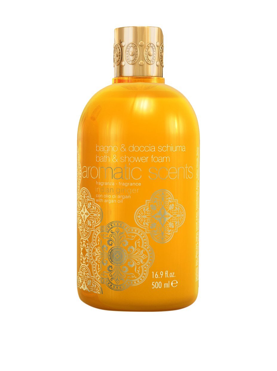 Image of Aromatic Scents Bagno & Doccia Schiuma Indian Ginger Con Olio D&#39;Argan 500ml033