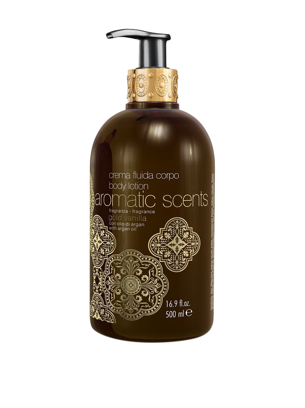 Image of Aromatic Scents Bagno & Doccia Schiuma oro Vanilla Con Olio D&#39;Argan 500ml033