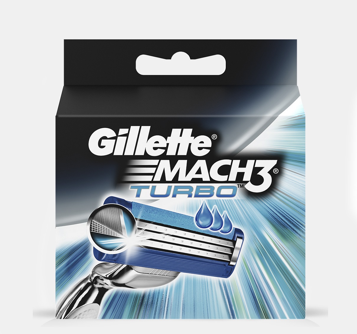 Image of GILLETTE NEW MACH 3 TURBO LAME X 5033