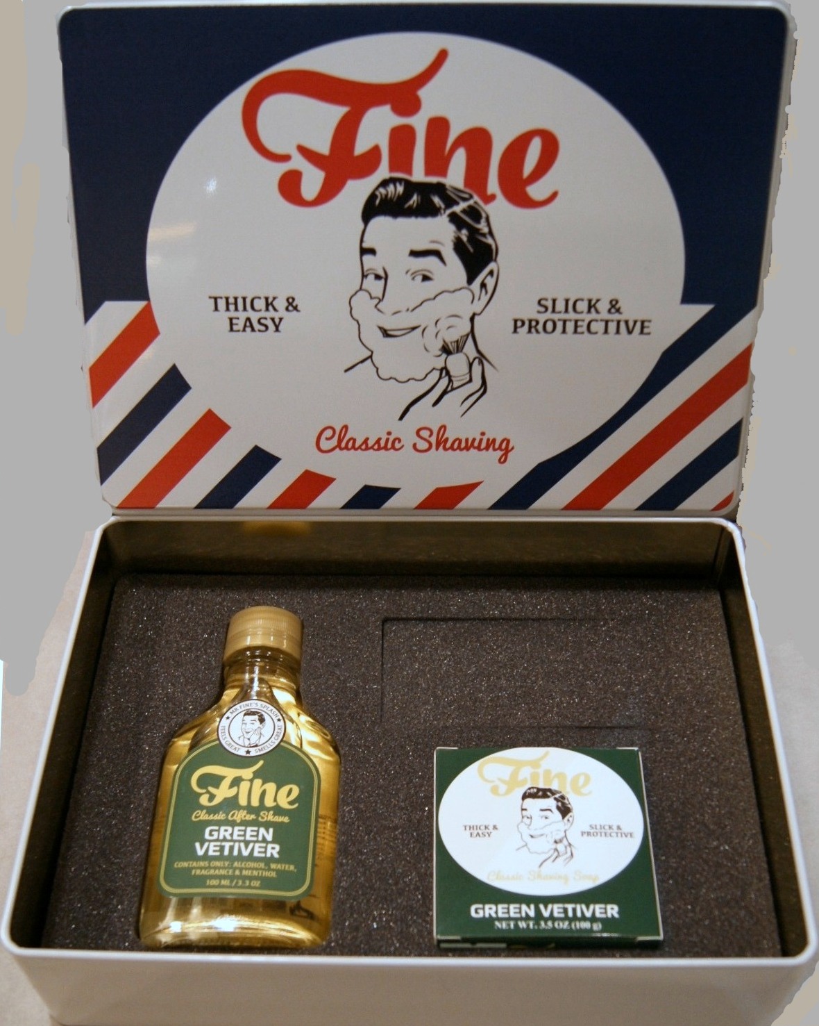 Image of Fine Kit Verde Vetiver After Shave 100ml + Shaving Soap 100g033