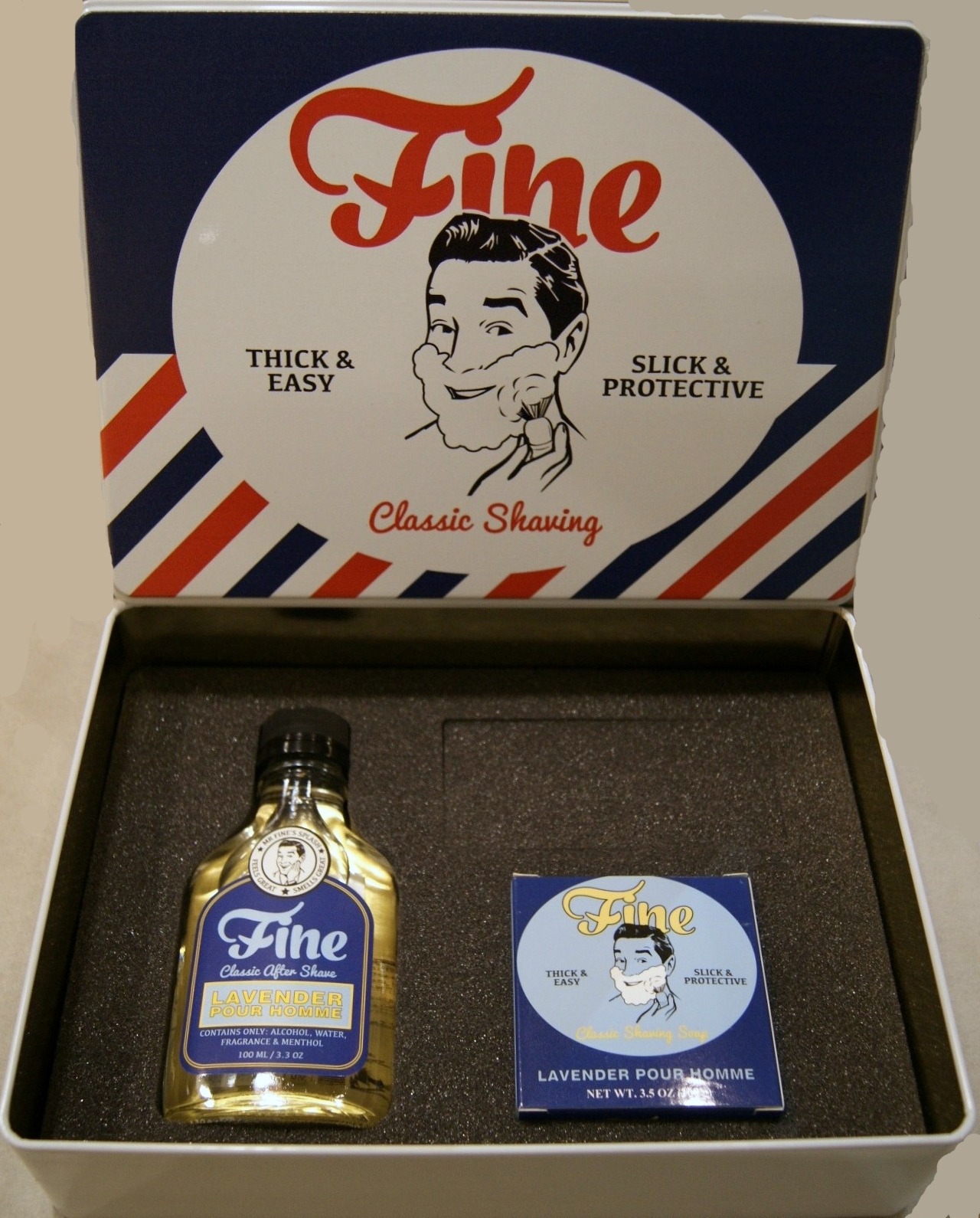 Fine Kit Lavender Homme After Shave 100ml + Shaving Soap 100g