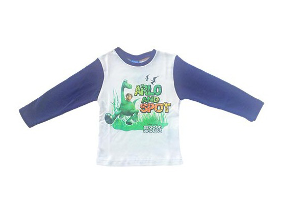 Image of T-shirt maglia maglietta bimbo bambino The Good Dinosaur Disney blu 3A033