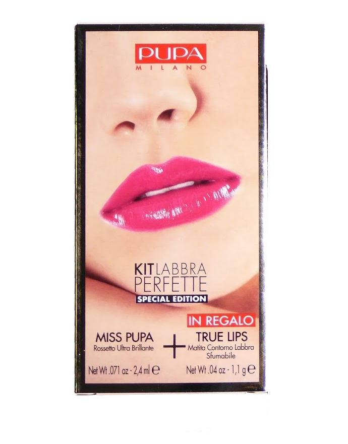 Image of Pupa Kit Labbra Perfette Rossetto Miss Pupa 305 + Matita True Lips 32