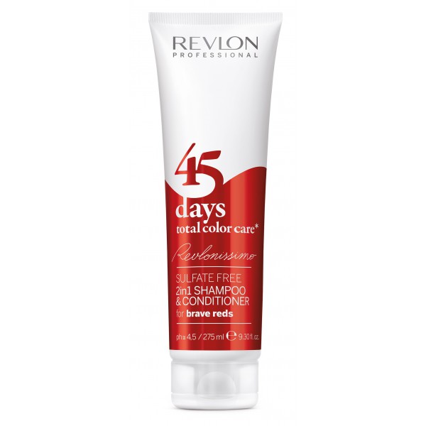 Image of Revlon 45 Days 2In1 Shampoo Protezione Rosso 275ml