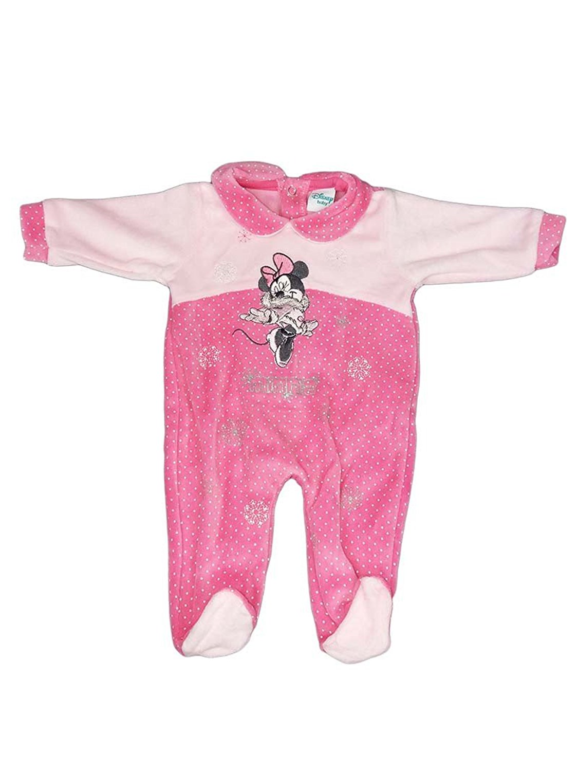 Image of Tuta tutina ciniglia bimba neonato Arnetta Disney baby Minnie rosa fucsia 3 m