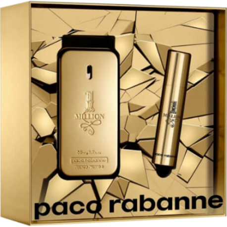 Image of Paco Rabanne One Million Eau De Toilette 50ml + Travel Spray 10ml