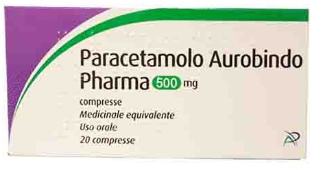 Paracetamolo 500mg Aurobindo Pharma 20 Compresse