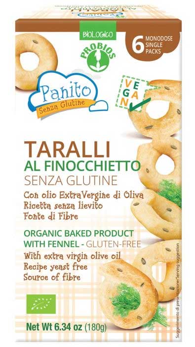 

Patino Taralli Al Finocchietto Senza Glutine Probios 180g