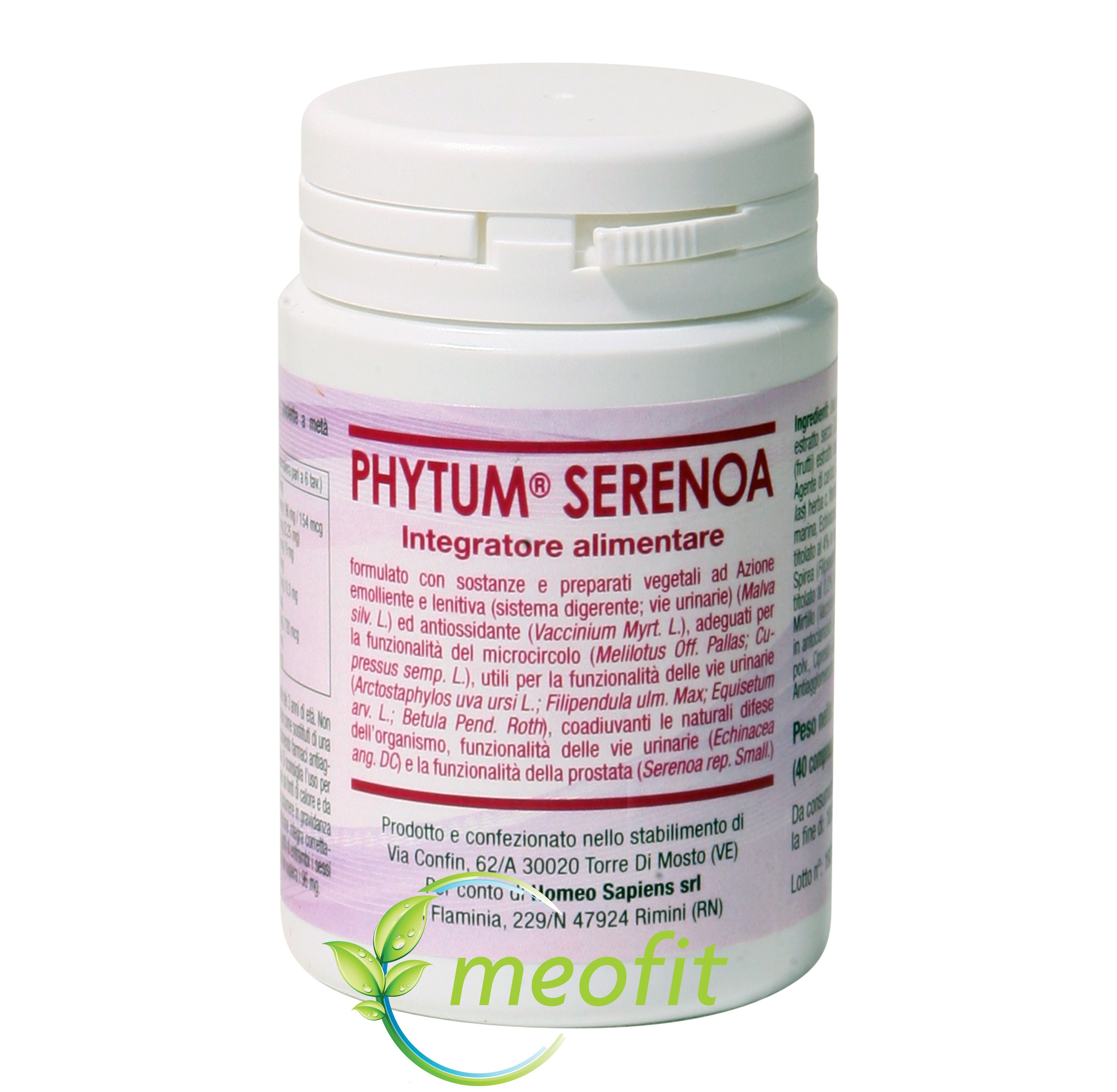 

Phytum Serenoa Homeo Sapiens 40 Compresse