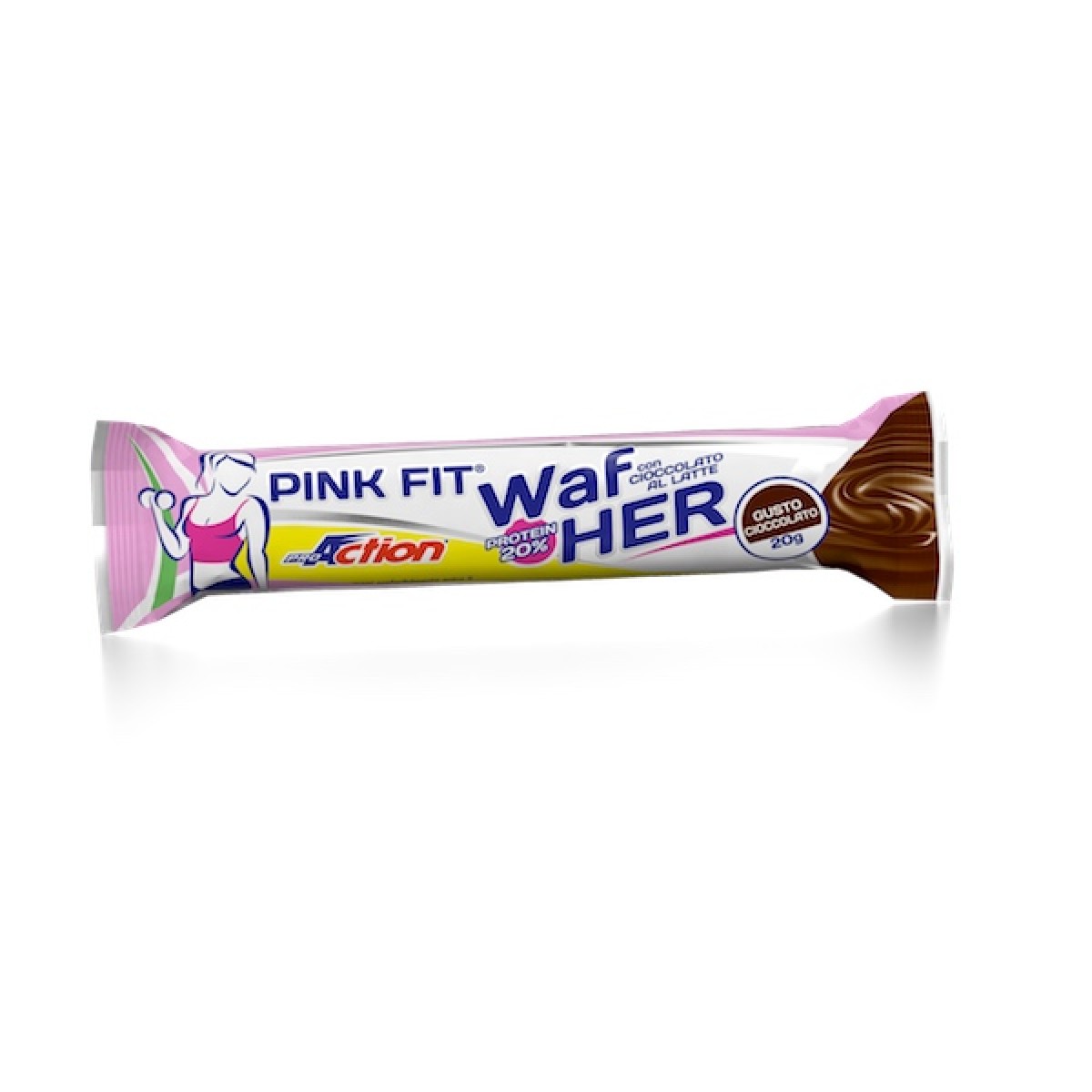 

Pink Fit® WafHer - Cioccolato ProAction 20g