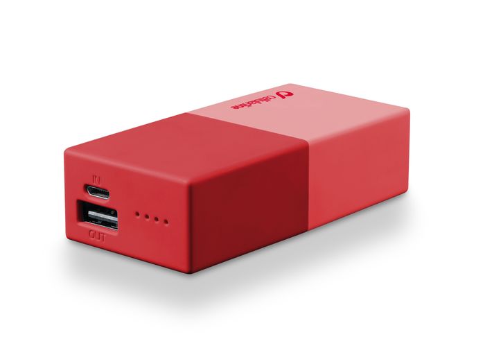 Image of Powerbank 5000 Universal Cellularline 1 Caricabatterie Rosso033