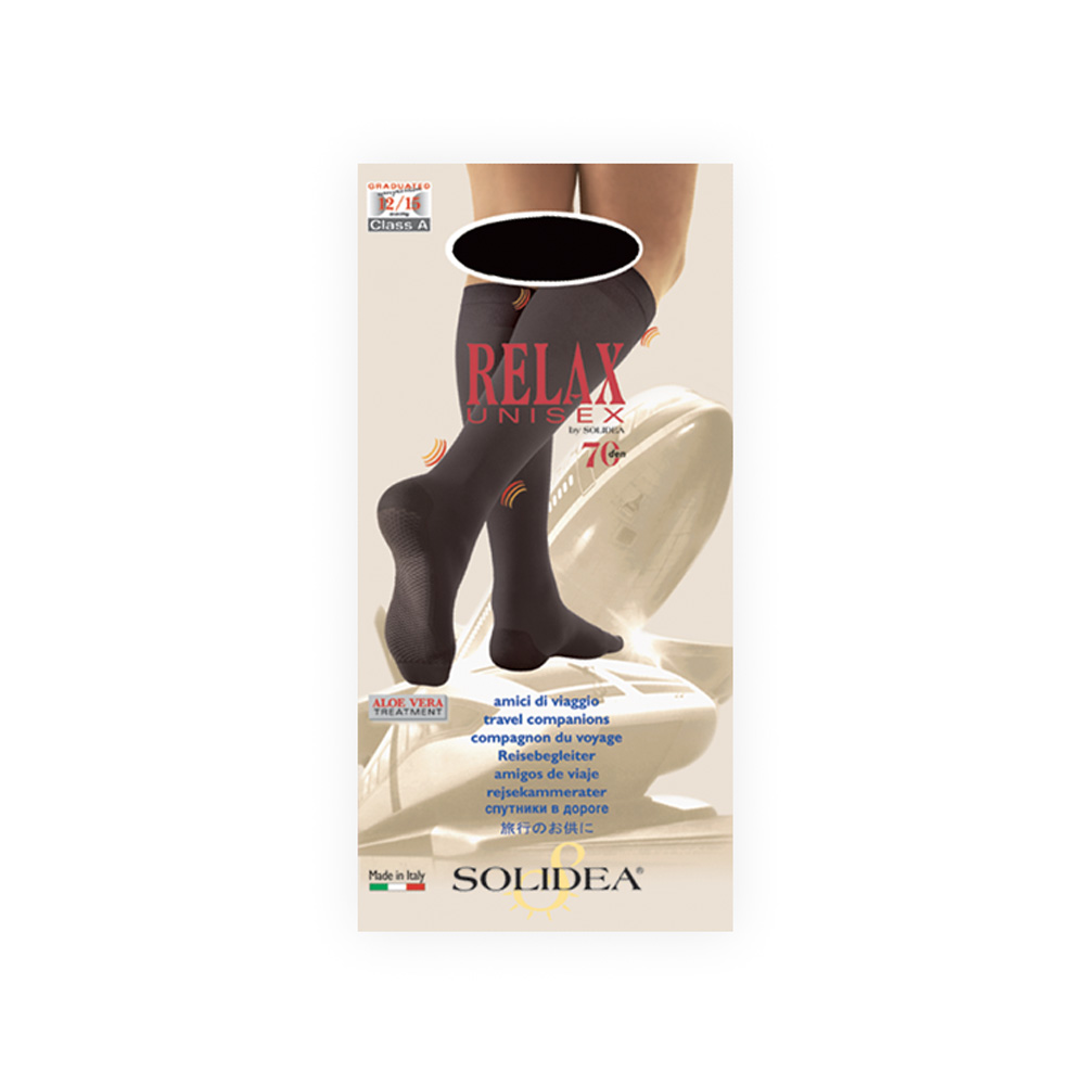 

Relax Unisex Gambaletto 70 Den Solidea® Colore Blu Scuro Taglia 3-L 1 Paio