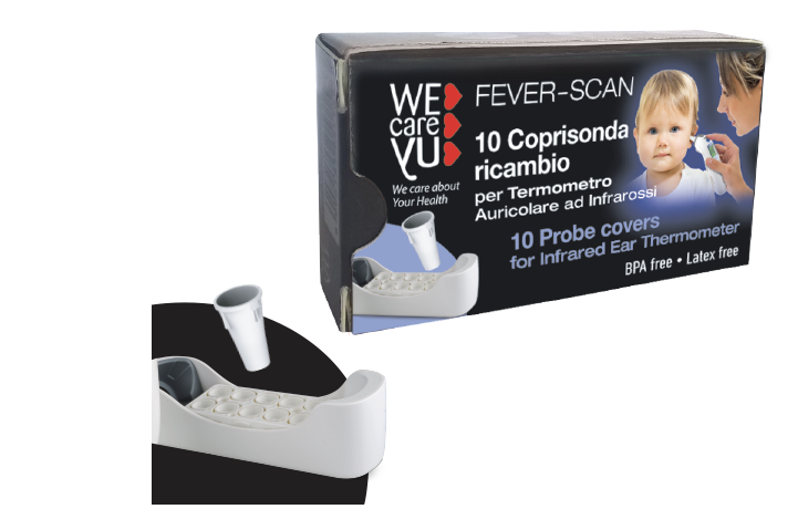 Image of Ricambio FEVER-SCAN Coprisonda Wecareyu 10 Pezzi033