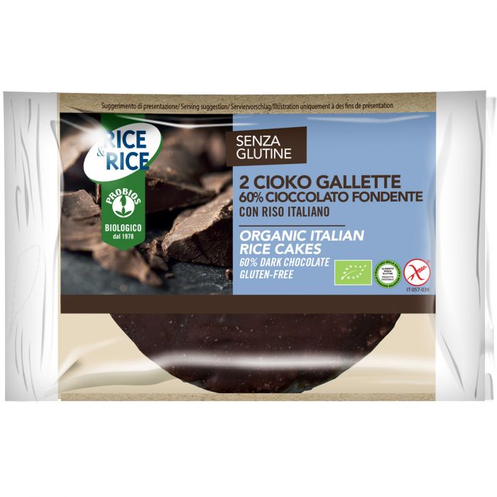 

Rice&Rice Cioko Gallette Con Cioccolato Fondente Probios 33g