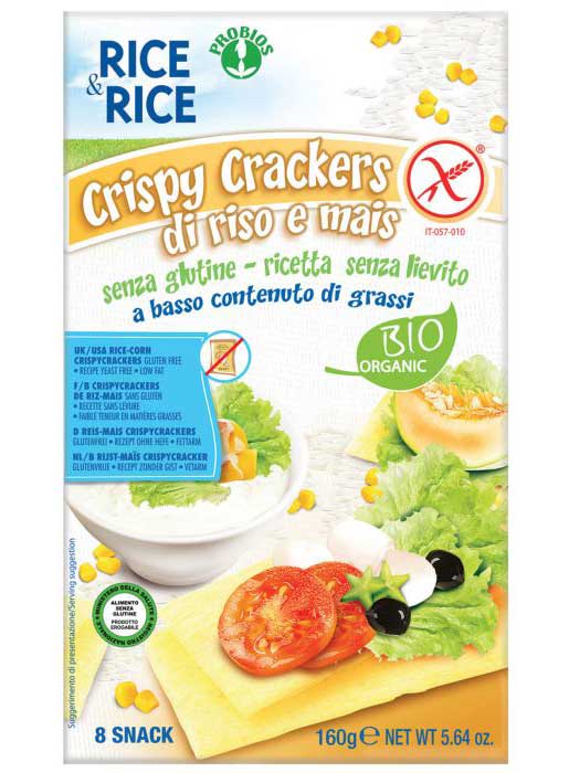 Rice&Rice Crispy Crackers Riso E Mais Probios 160g