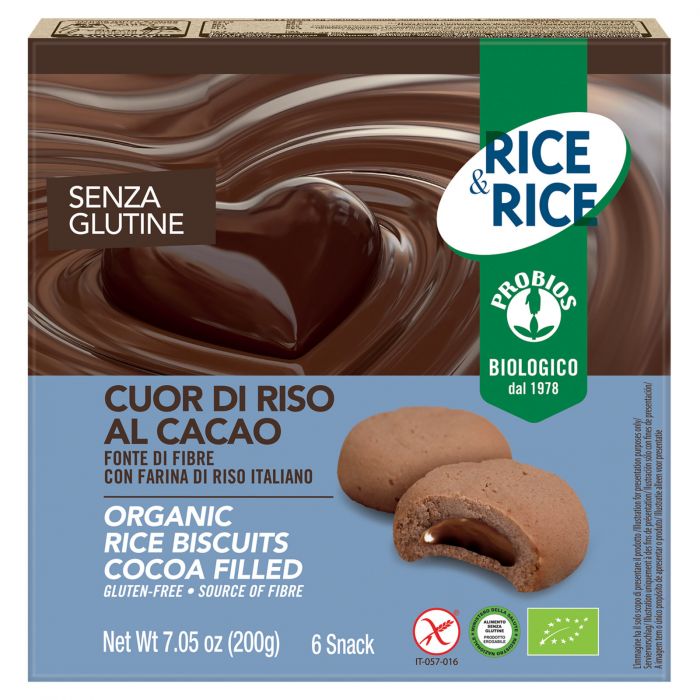 

Rice&Rice Cuor Di Riso Al Cacao Probios 200g