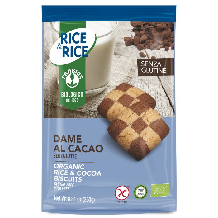 

Rice&Rice Dame Di Riso Al Cacao Probios 250g