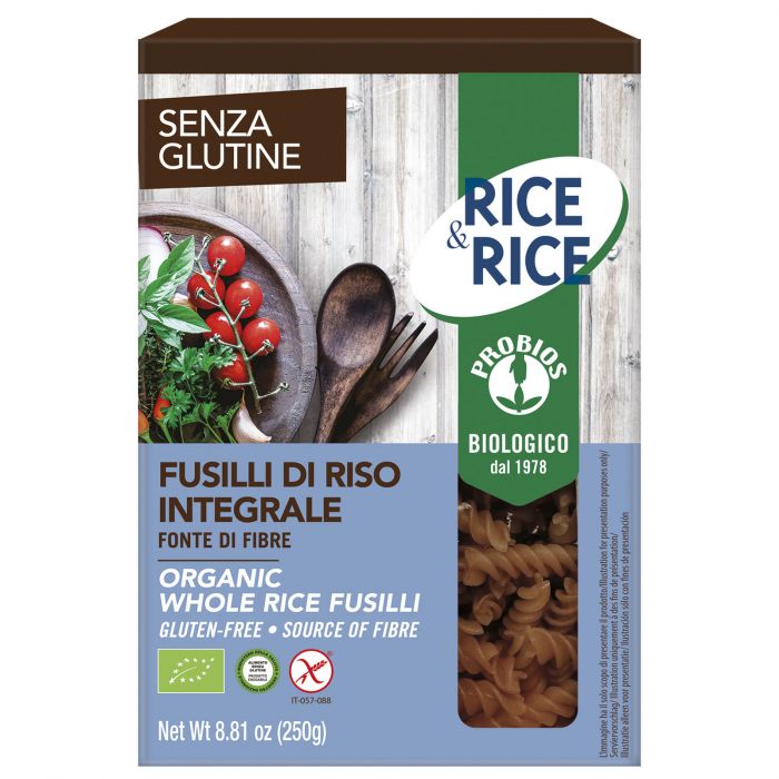 

Rice&Rice Fusilli Di Riso Integrali Probios 250g