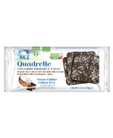 

Rice&Rice Quadrette Cioccolato Fondente E Cocco Probios 90g